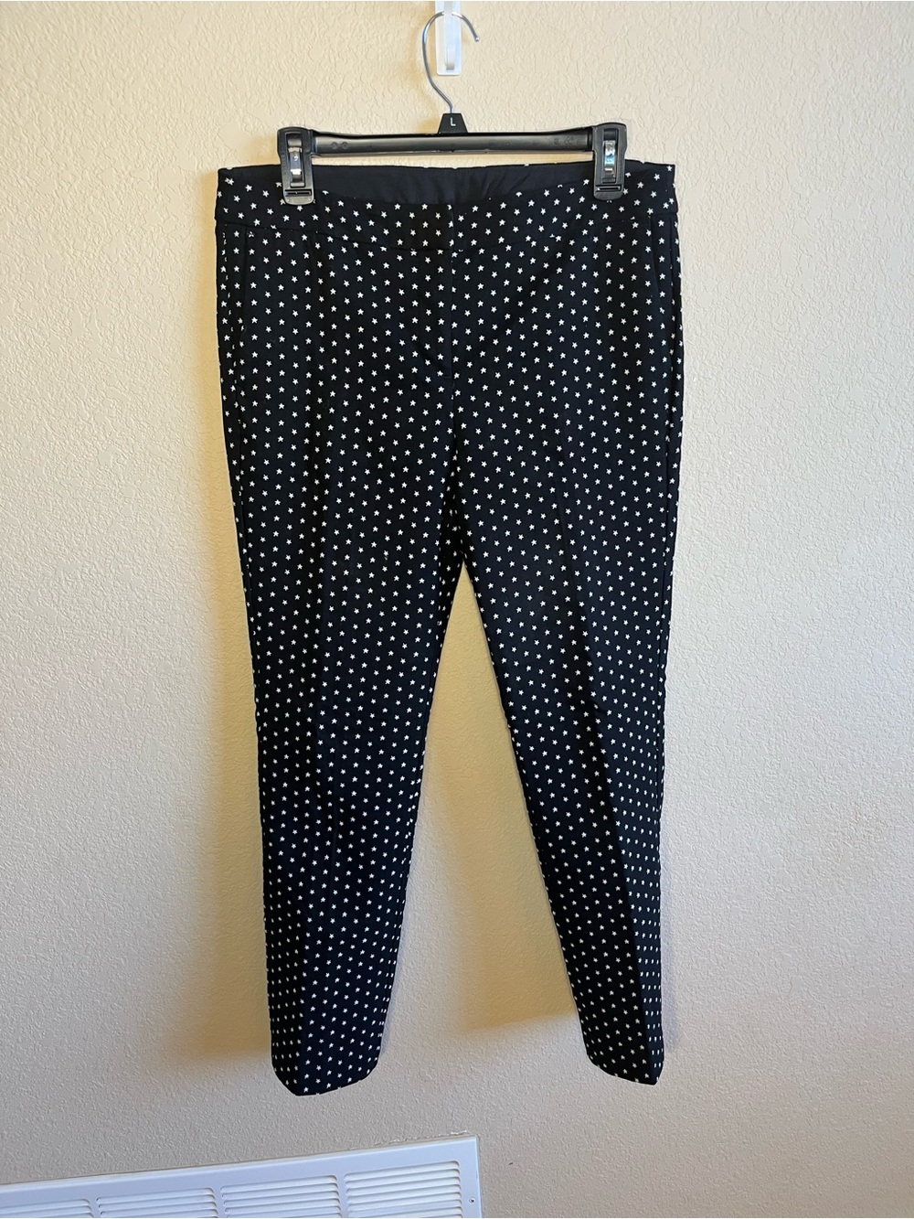 Women’s 1901 Black Pants with White Dot Pattern